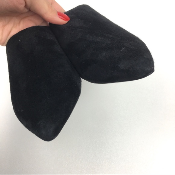 Mercedes Castillo mule black suede leather wedge - Picture 6 of 9